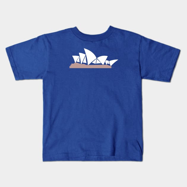 Sydney Opera House, Australia Kids T-Shirt by lymancreativeco